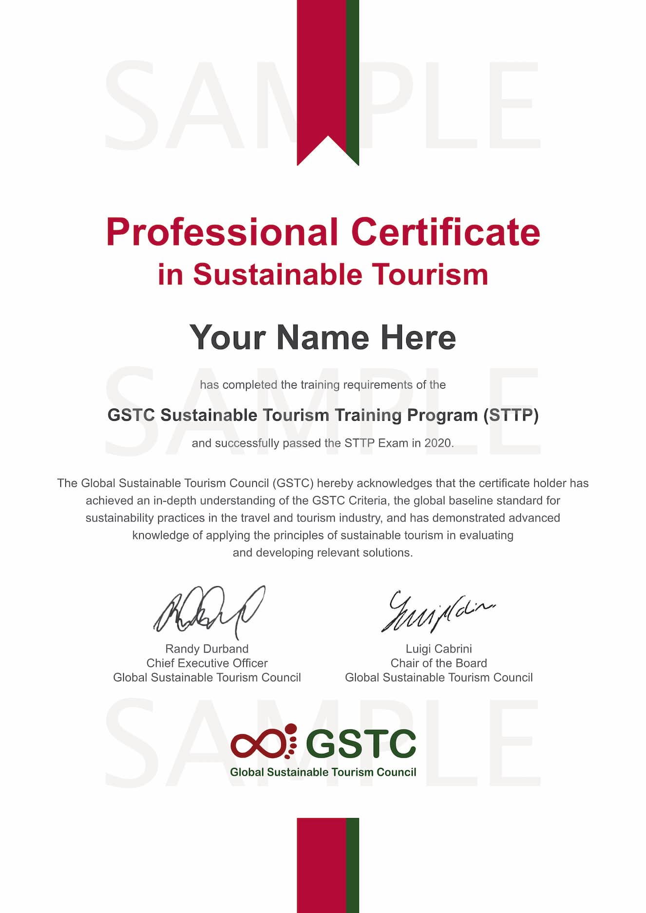 Professional Certificate in Sustainable Tourism Global Sustainable